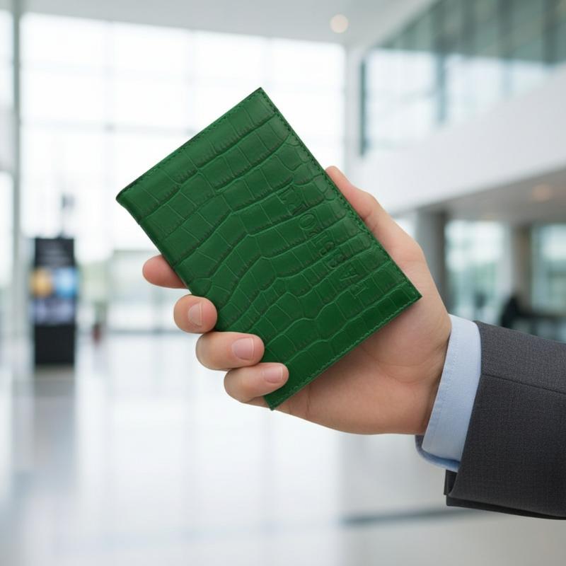Index Card Holder - Functional Waterproof Passport Wallet in PU