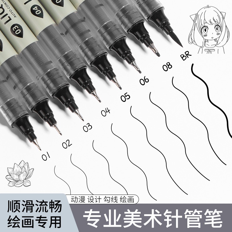12 Tibs Black Pen Fine Line Sk - Correction Pen Fine のレビューと価格