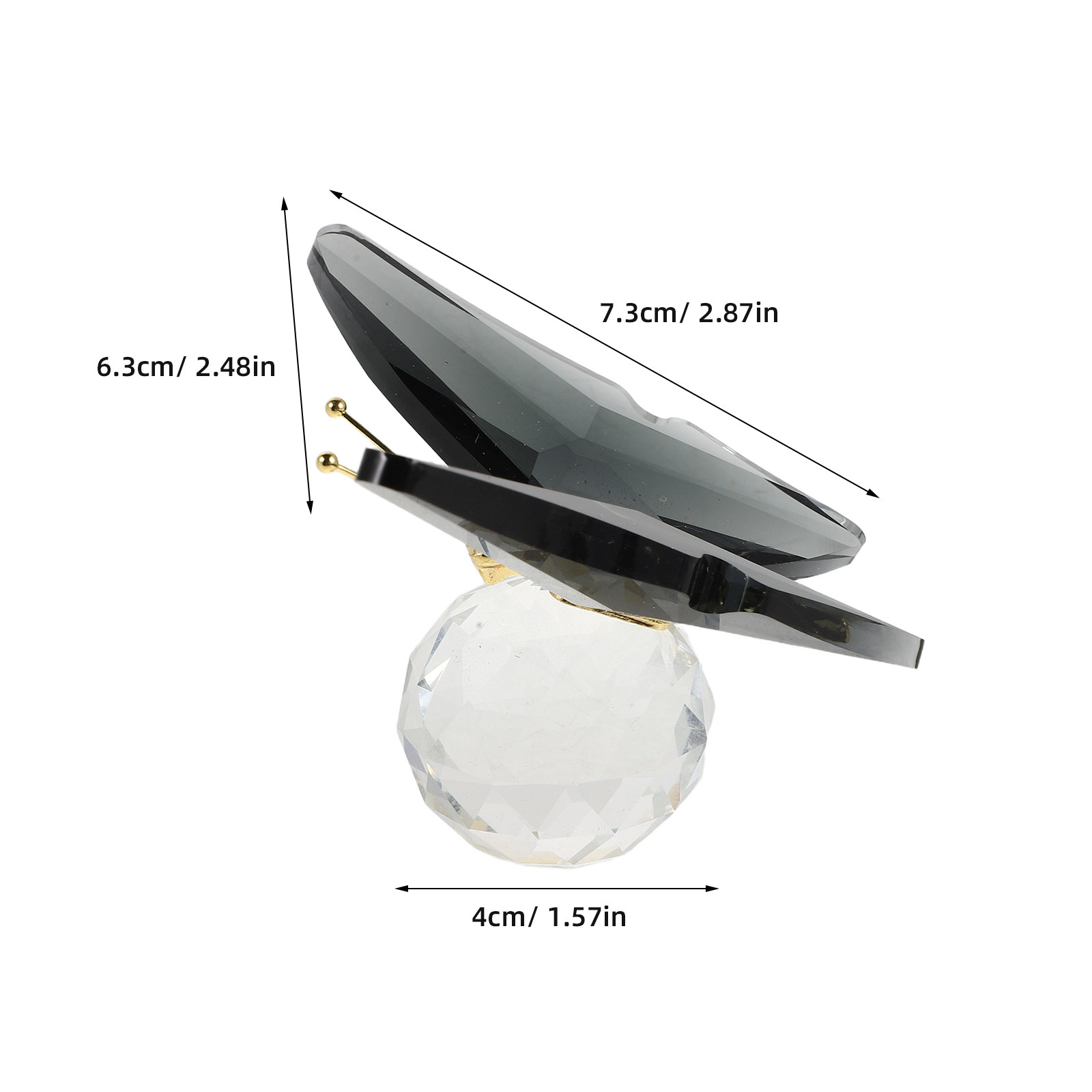 Glass Butterfly Paperweight Cr - Paper Weight Crystal のレビューと価格