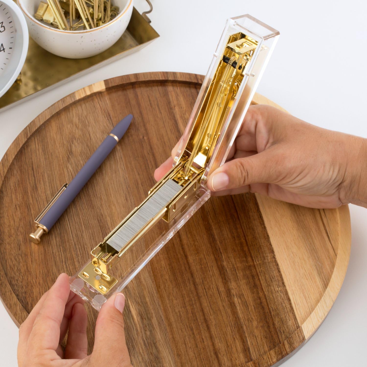 Clear Acrylic Gold Stapler, 20 - Stapler Half Strip のレビューと価格