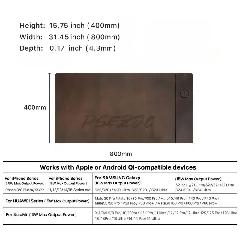 Vintage Cowhide Mouse Pad with - Leather Desk Pad のレビューと価格