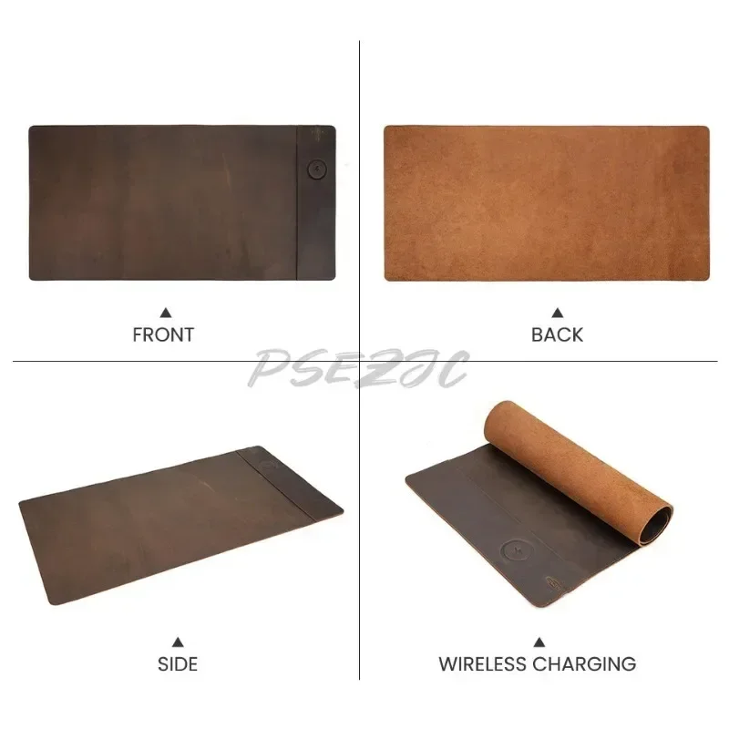 Vintage Cowhide Mouse Pad with - Leather Desk Pad のレビューと価格