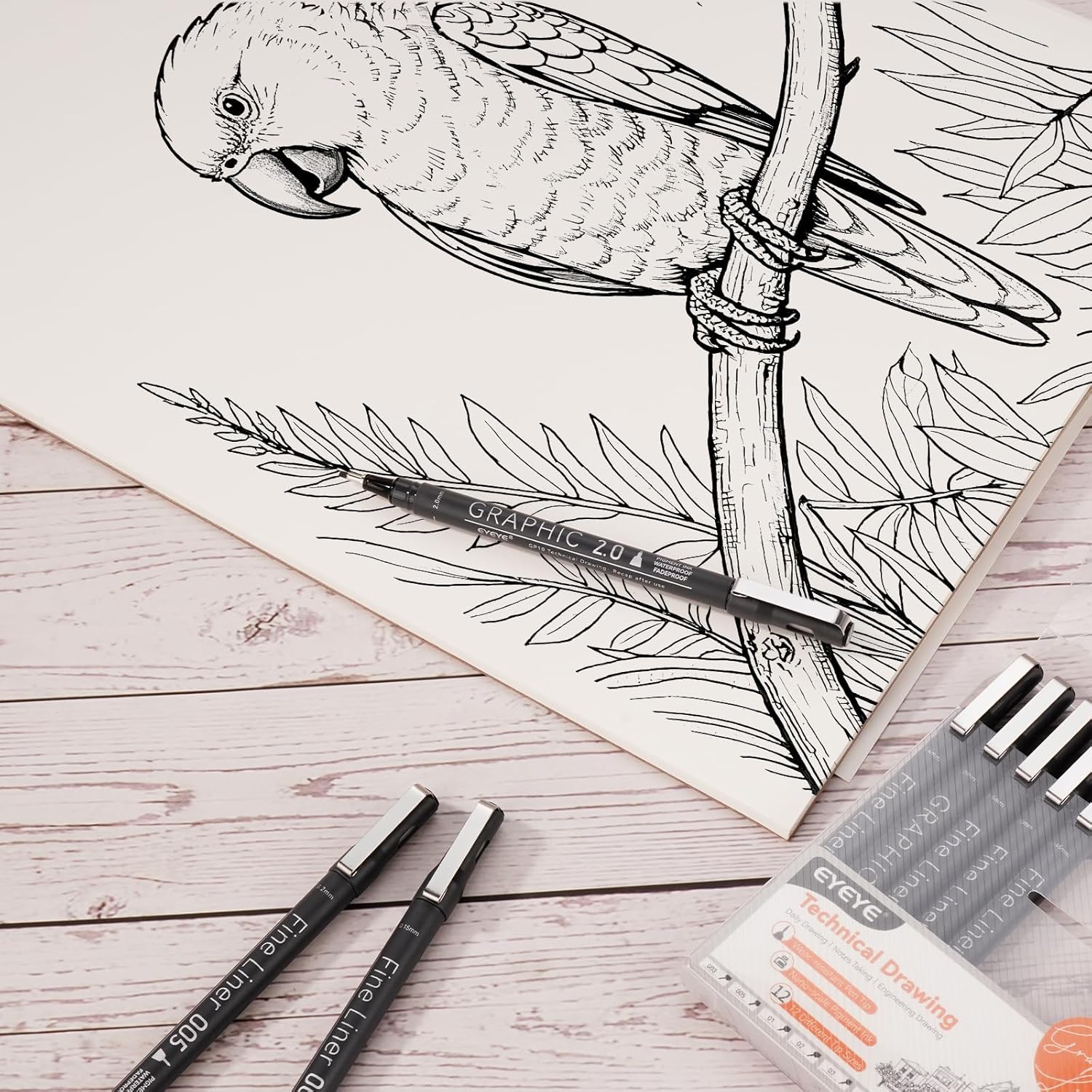 Micro Fineliner Pens Set, 12 B - Archive Box Set のレビューと価格
