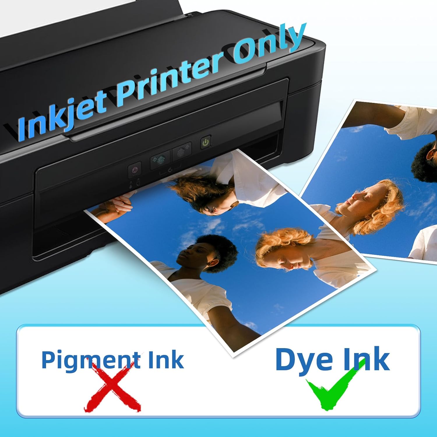 Adhesive Glossy Photo Paper A4 - Ink Blotter Paper のレビューと価格