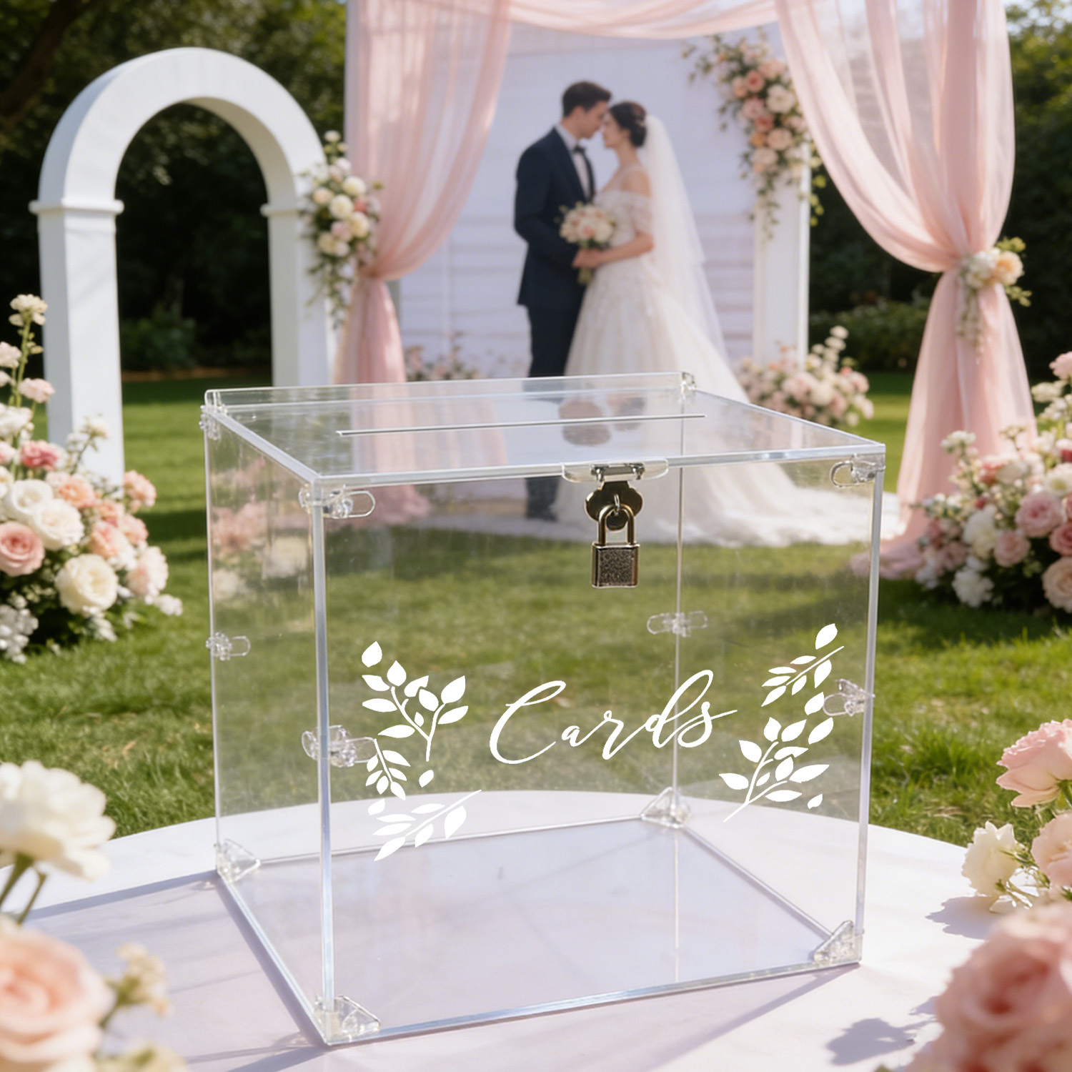 Acrylic Wedding Card Boxes wit - Card Index Box のレビューと価格