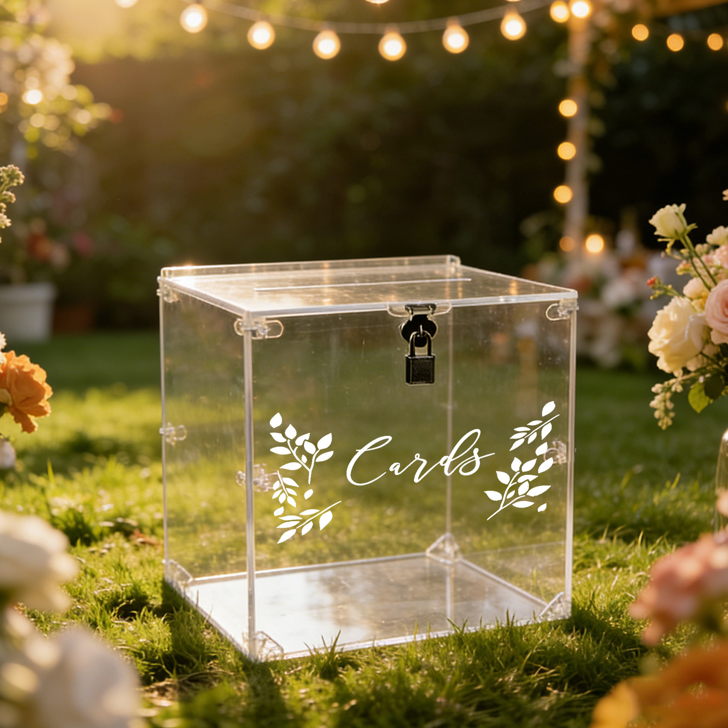Acrylic Wedding Card Boxes wit - Card Index Box のレビューと価格