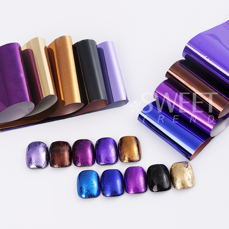 10pcs Metallic Nail Transfer F - Gel Refill Pack のレビューと価格