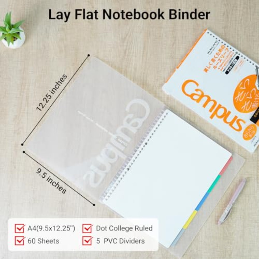 5 Subject Spiral Notebook, Cam - Tab Divider A4 のレビューと価格