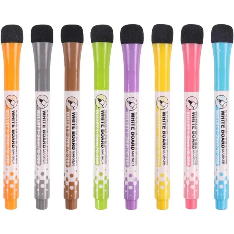 8 Colors Whiteboard Pens, Fine - Correction Pen Fine のレビューと価格
