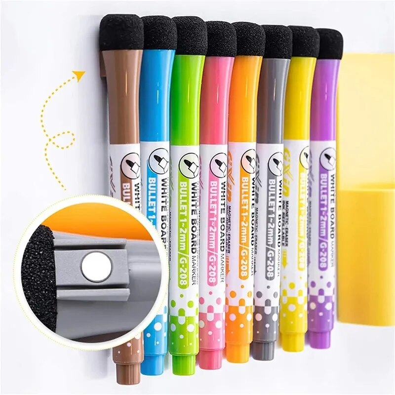 8 Colors Whiteboard Pens, Fine - Correction Pen Fine のレビューと価格