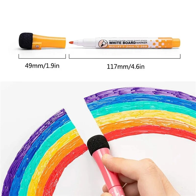 8 Colors Whiteboard Pens, Fine - Correction Pen Fine のレビューと価格
