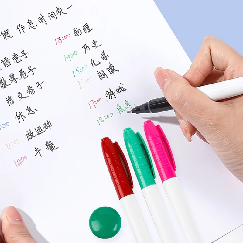 6pcs Color Erasable Whiteboard - Correction Pen Fine のレビューと価格