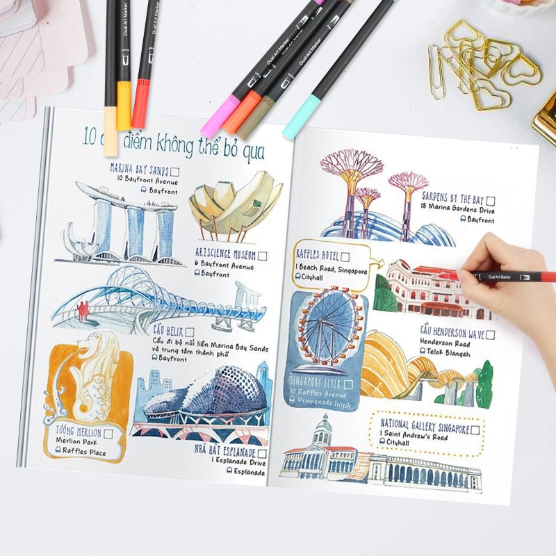 12 Colors Artist Coloring Mark - Correction Pen Fine のレビューと価格