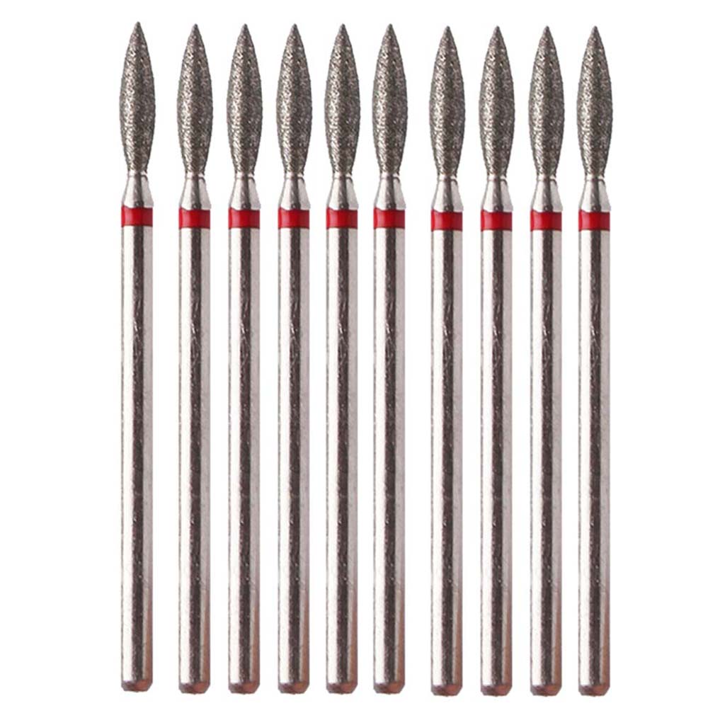 10pcs Diamond Nail Drill Bits  - Gel Refill Pack のレビューと価格