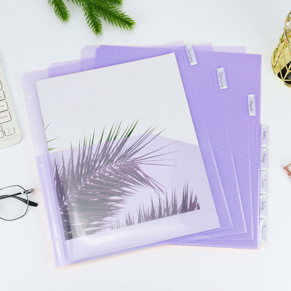 2Sets Binder Dividers Plastic  - Tab Divider A4 のレビューと価格