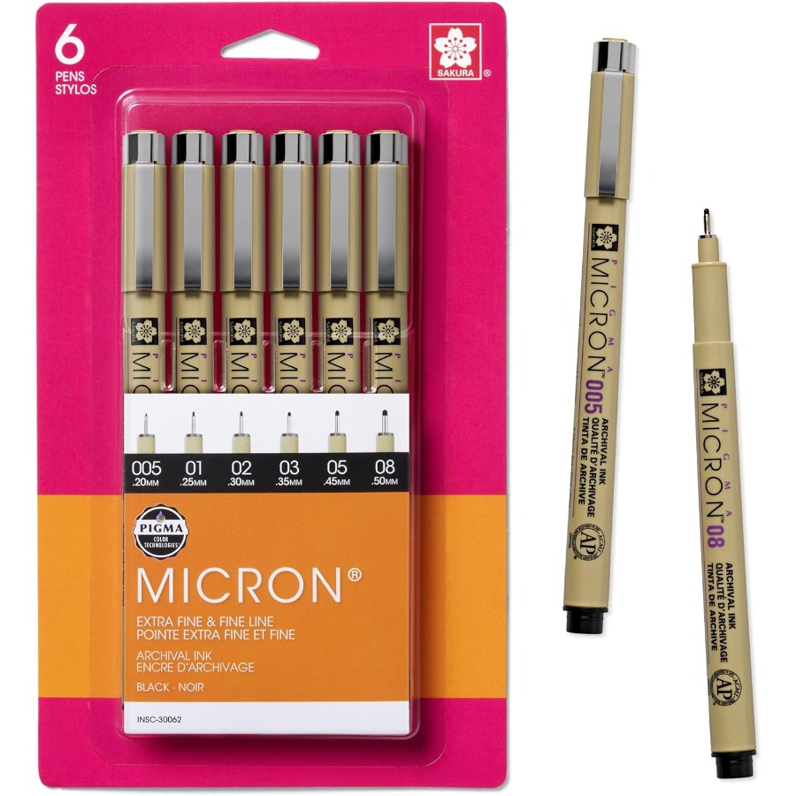 Pigma Micron Fineliner Pens wi - Archive Box Set のレビューと価格