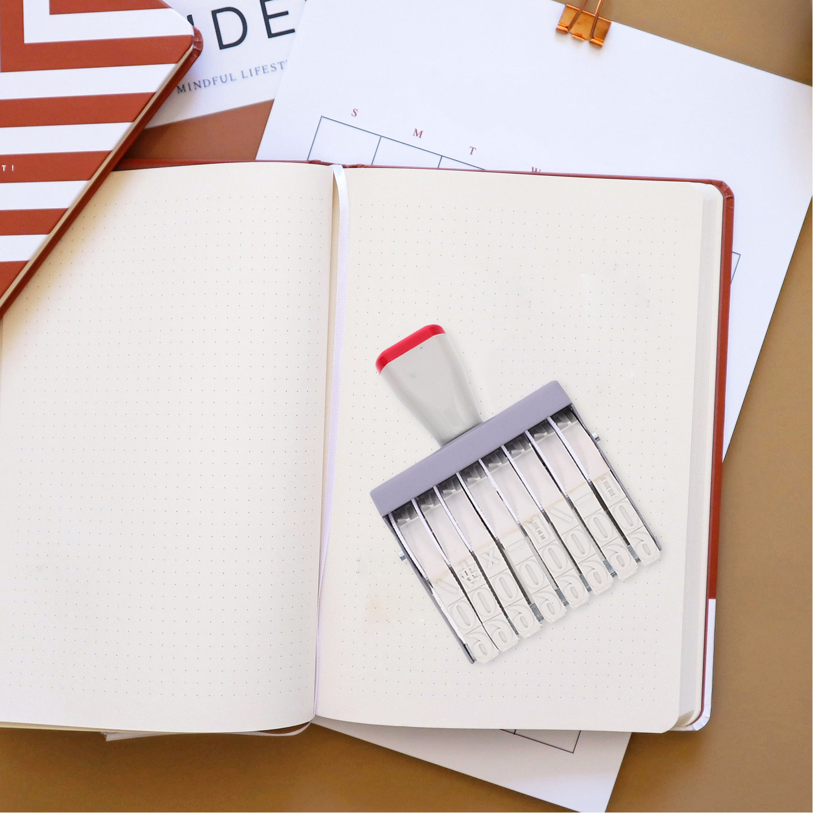 8 Digit Date Stamp Handheld Ro - Rubber Date Stamp のレビューと価格