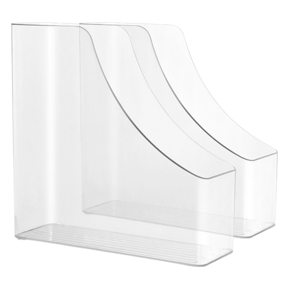 2Pcs Transparent File Organize - Magazine Holder Rack のレビューと価格