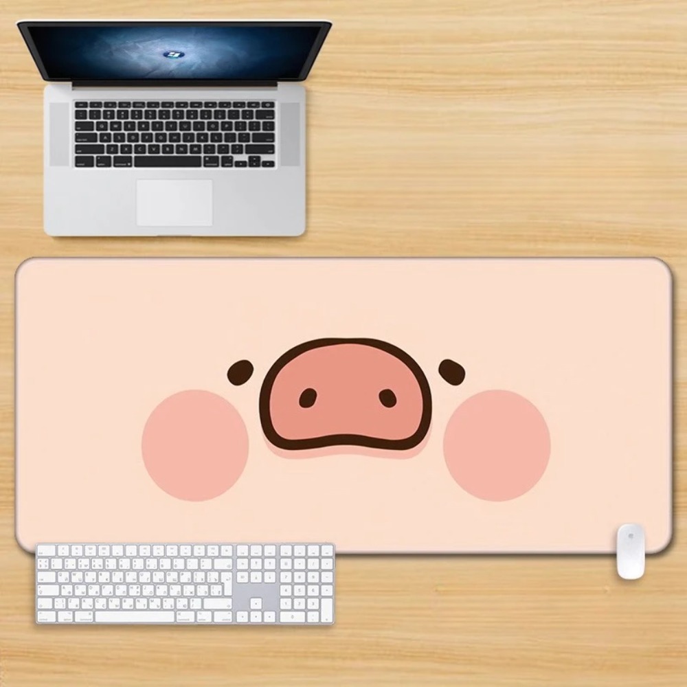 Lazy Funny Kawaii Lulu Pig Pu  - Leather Desk Pad のレビューと価格