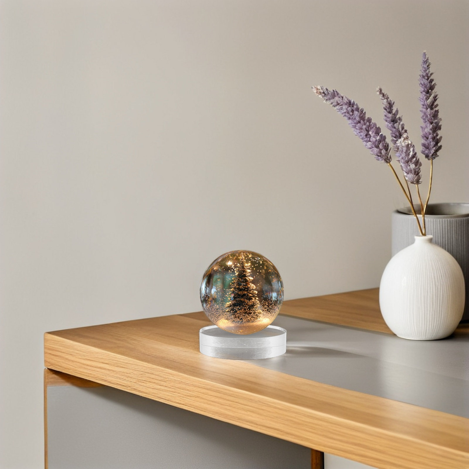 2Pcs Round Crystal Paperweight - Book Weight Glass のレビューと価格