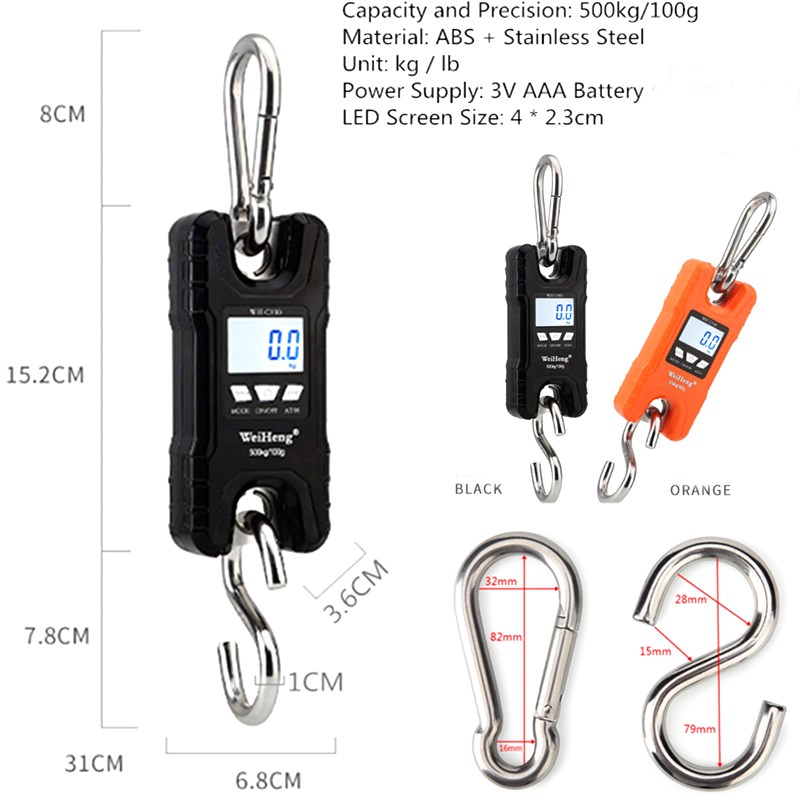 Digital Crane Scale 500kg 1000 - Tape Dispenser Weighted のレビューと価格
