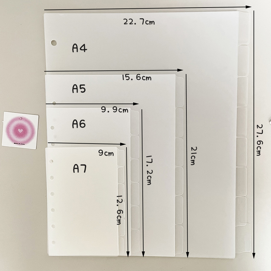 A4/A5/A6/A7 Ring Seperator Pag - Binder A4 Lever のレビューと価格
