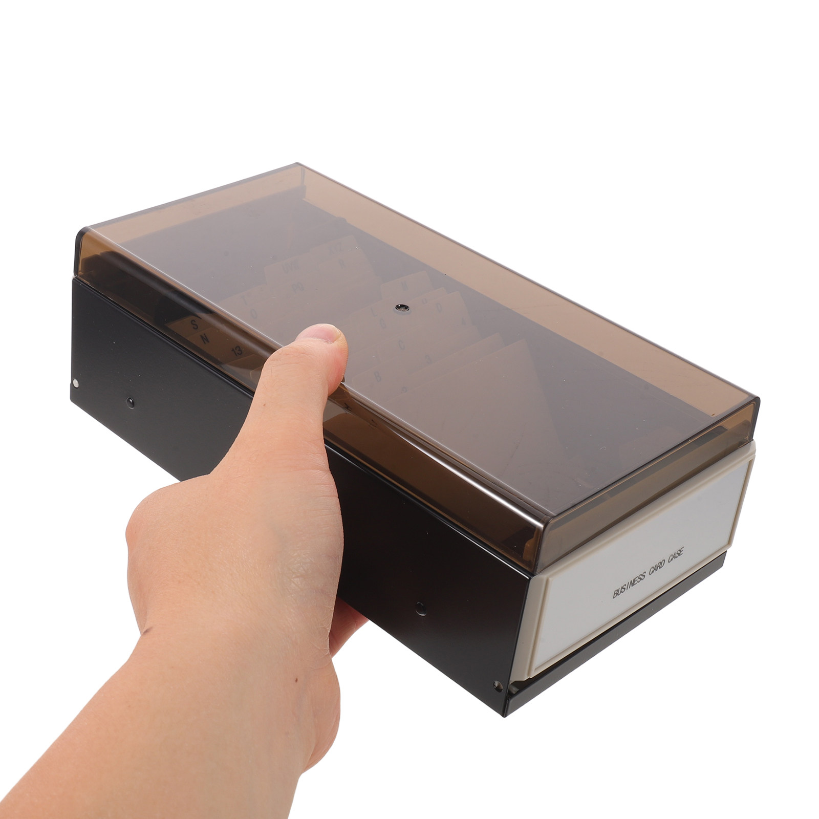Business Card File Organizer L - Card Index Box のレビューと価格