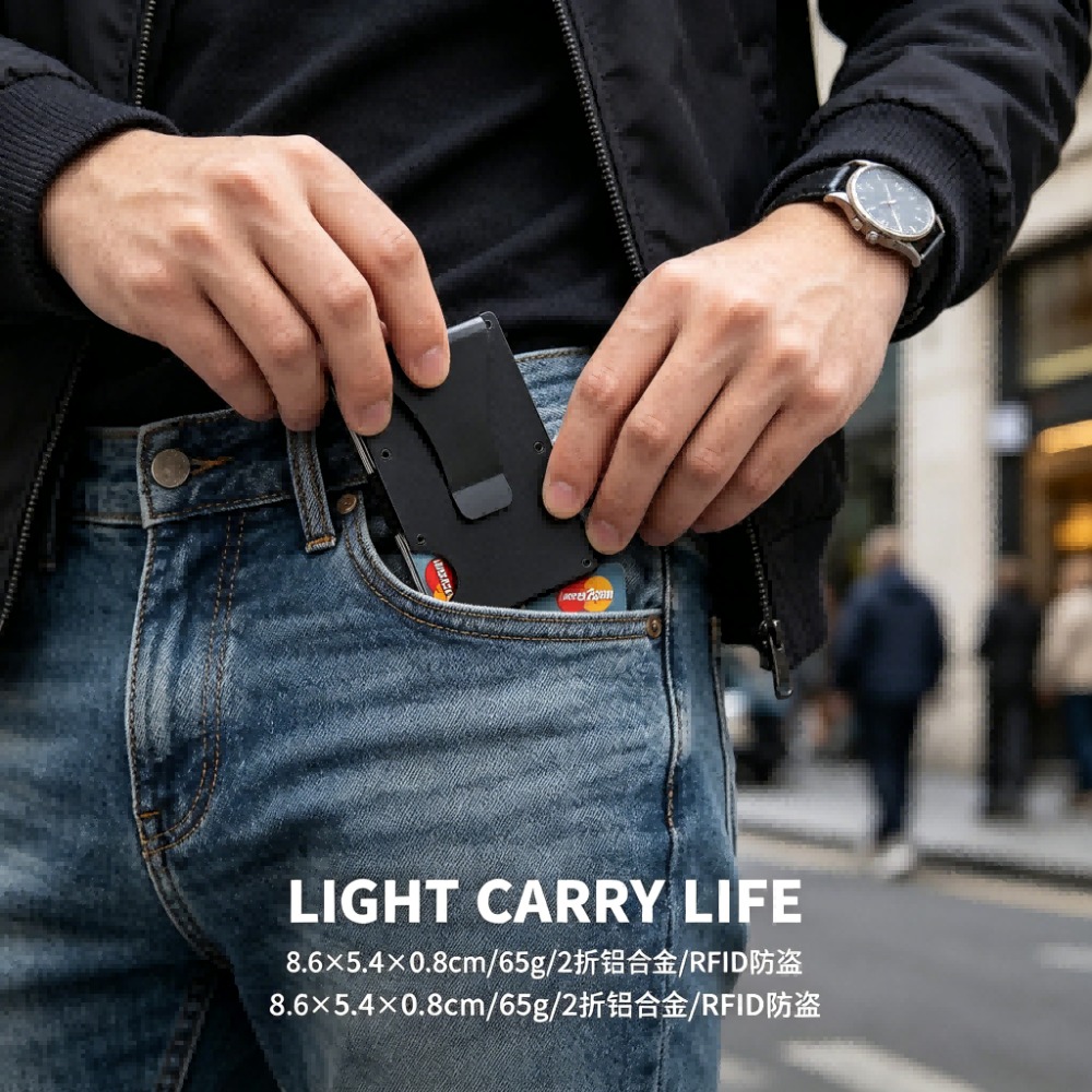 Aluminum Alloy Rfid Blocking C - Index Card Holder のレビューと価格