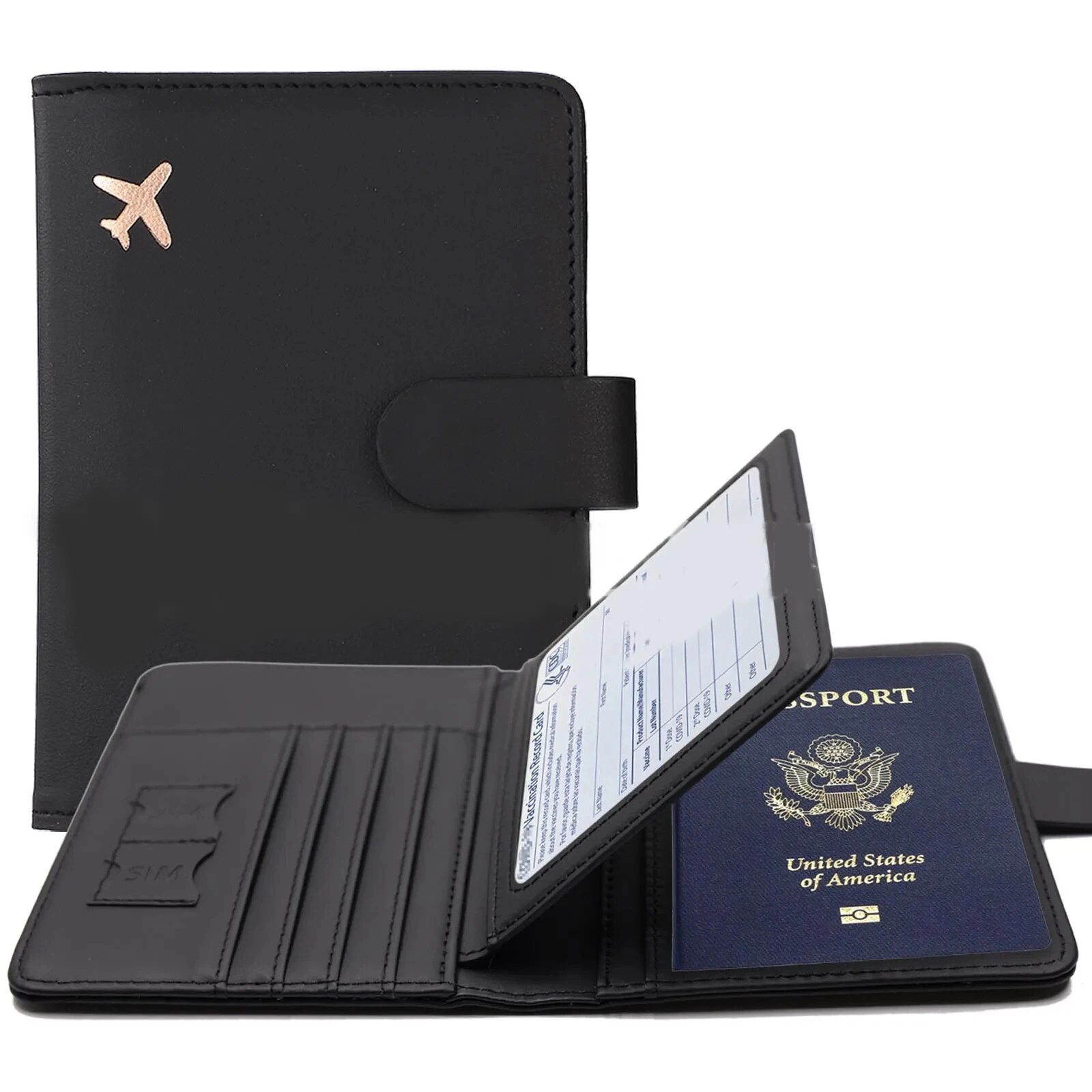 Passport Cover PU Leather Man  - Index Card Holder のレビューと価格
