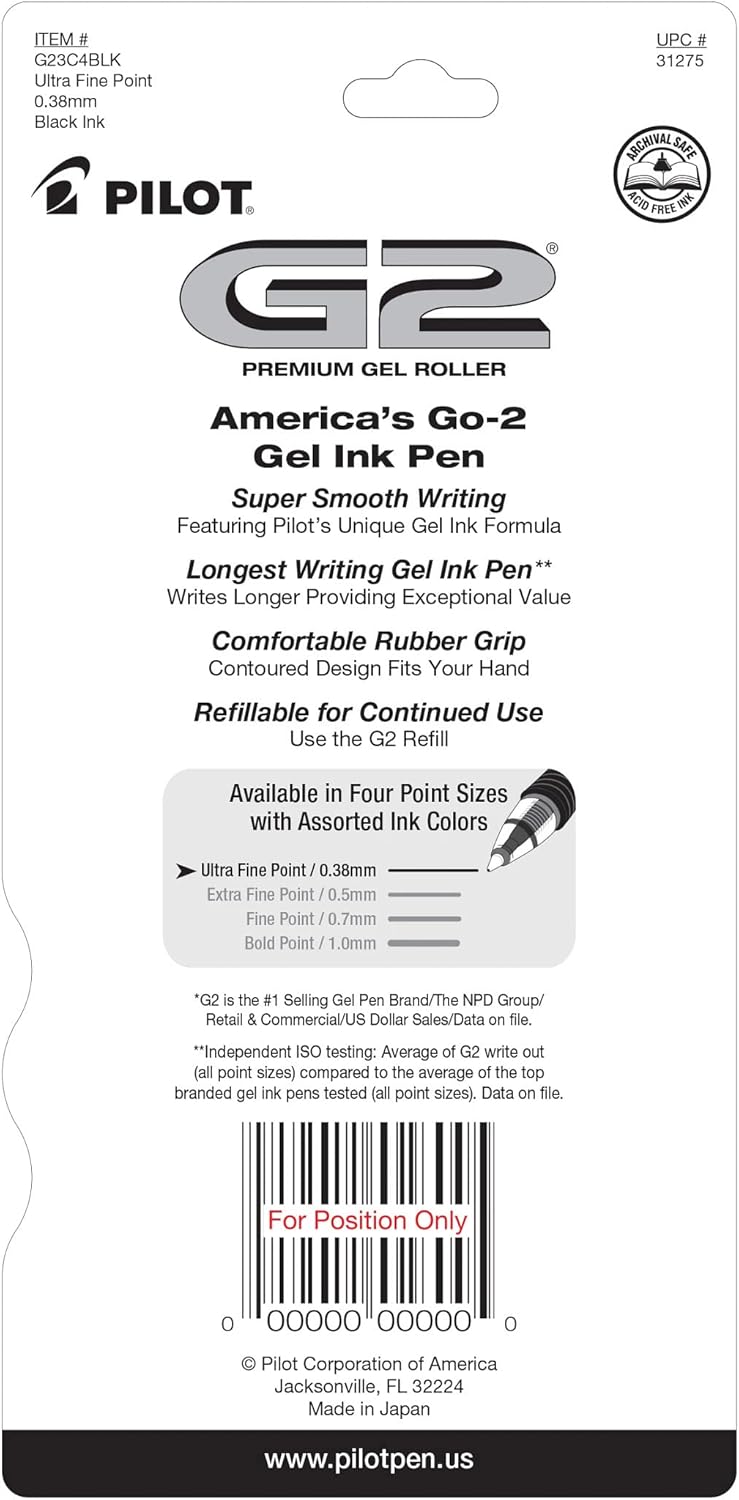 Ultra Fine Point Gel Pens, 0.3 - Gel Refill Pack のレビューと価格