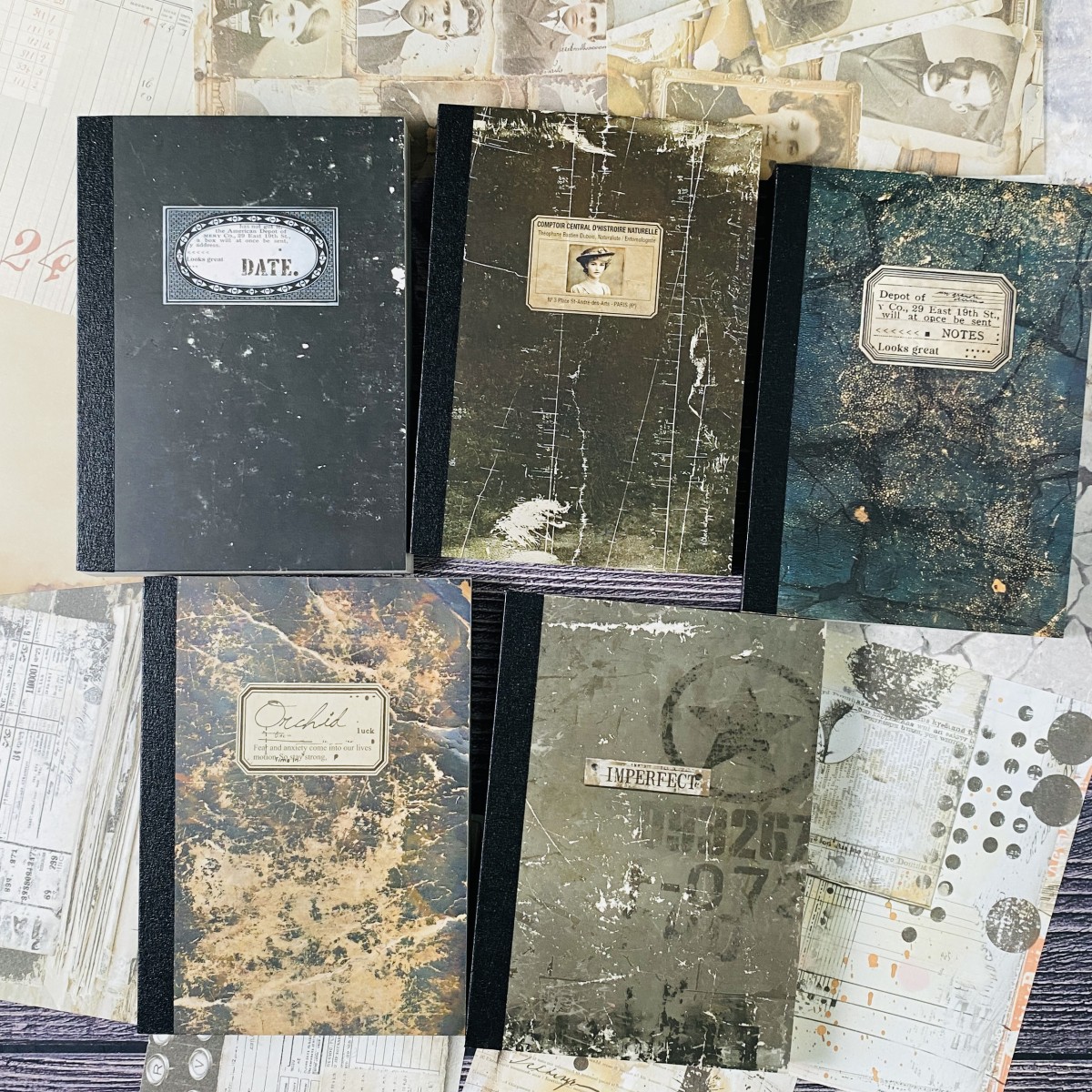 100sheets Vintage Scrapbook Pa - Ink Blotter Paper のレビューと価格