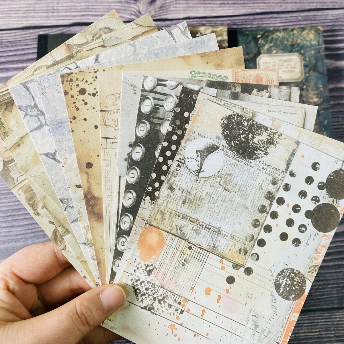100sheets Vintage Scrapbook Pa - Ink Blotter Paper のレビューと価格