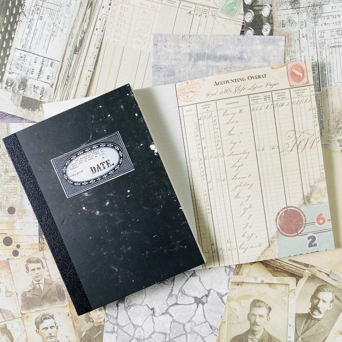 100sheets Vintage Scrapbook Pa - Ink Blotter Paper のレビューと価格