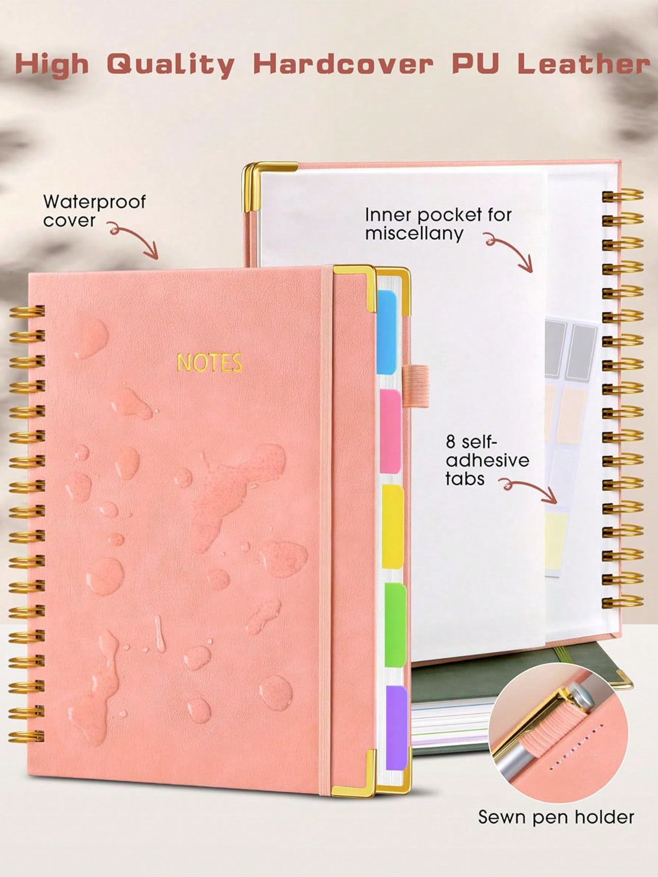 1PC Hardcover Spiral Notebook  - Tab Divider A4 のレビューと価格