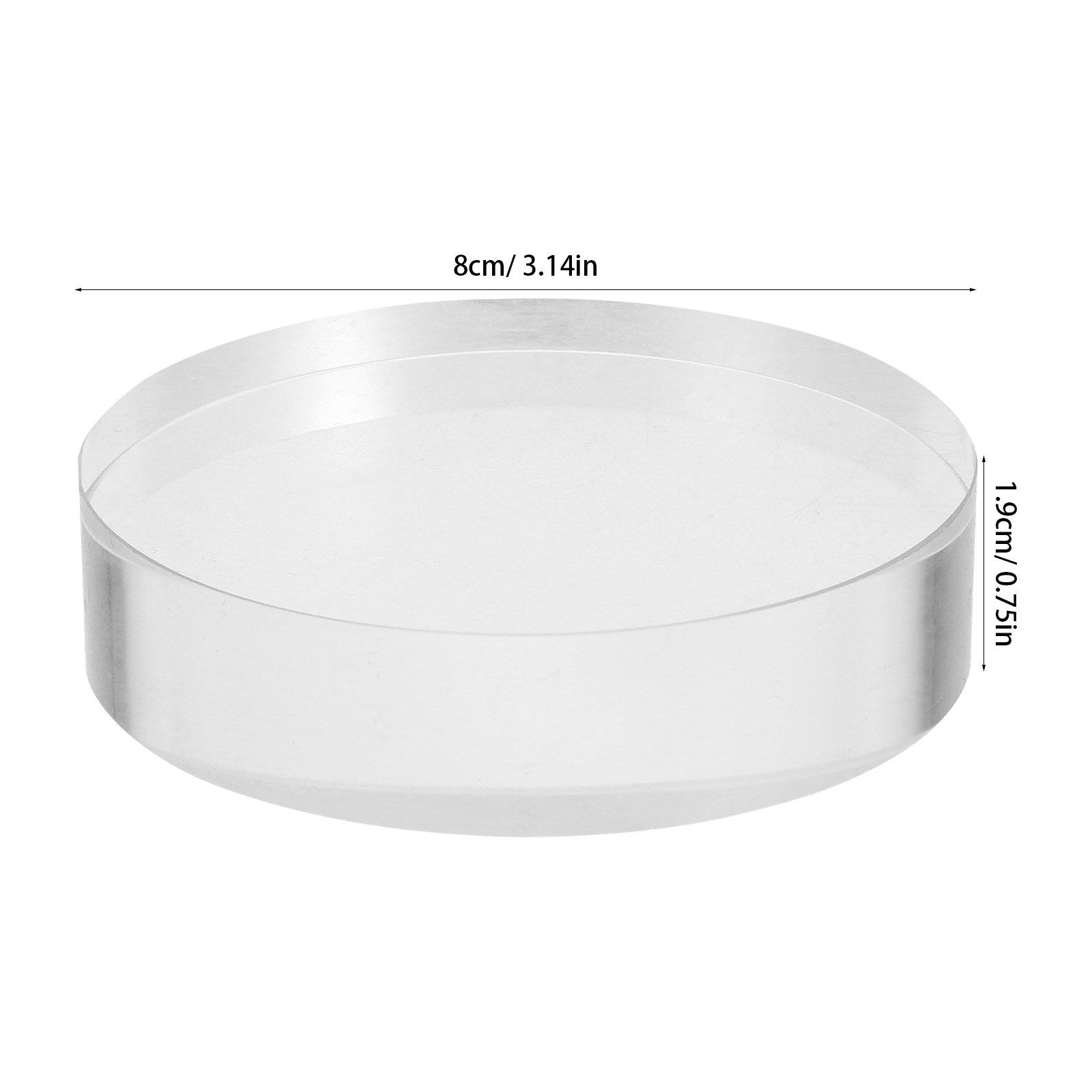2Pcs Clear Round Crystal Glass - Book Weight Glass のレビューと価格