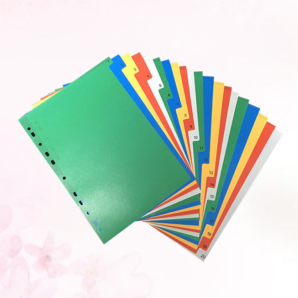 40Pcs A4 Multi-Color Insertabl - Tab Divider A4 のレビューと価格