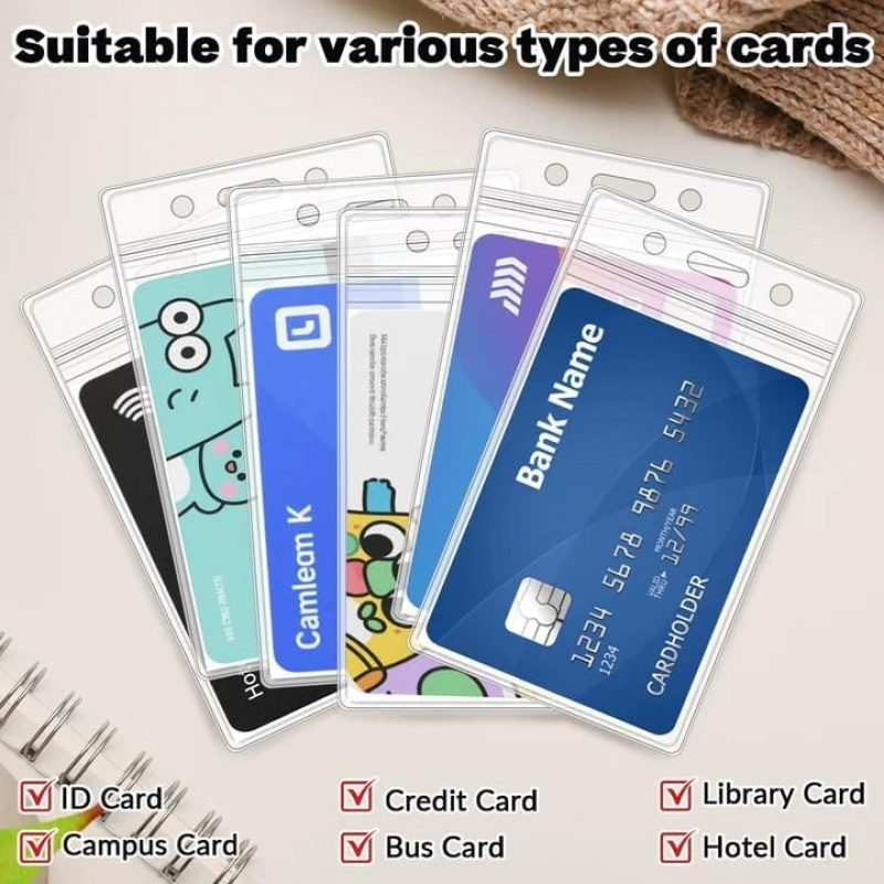 50 PCS Plastic Badge Holder, V - Index Card Holder のレビューと価格